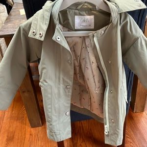 Adorable toddler jacket! Waterproof.  Runs big (imo)